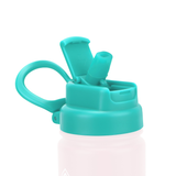 Straw Lid Turquoise Blue