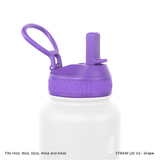 Straw Lid Grape