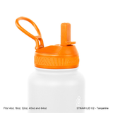 Straw Lid Tangerine