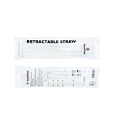 Retractable Straw S.Pink T.Blue Tangerine