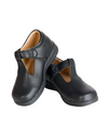 Black Plain T-Bar Shoes