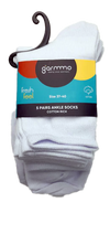 Garmmo Ankle Socks White (5-pair pack)