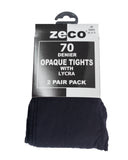 Zeco Opaque Tights Black